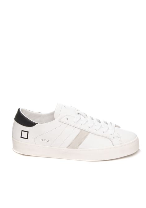 sneaker hill low calf bianco/nero D.A.T.E. | HILL LOW DCALF-WHT/BLK